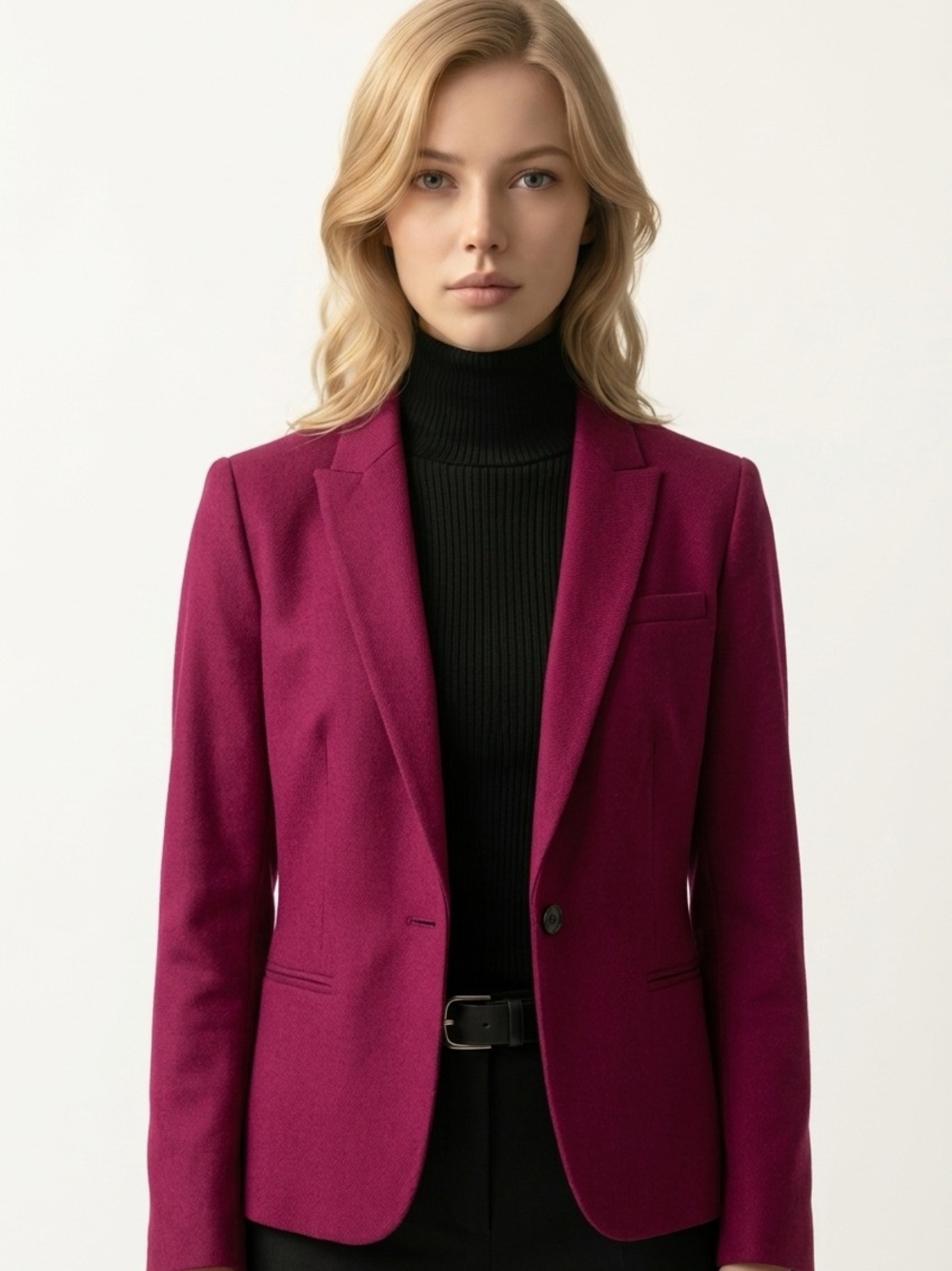 BANANA REPUBLIC | Fitted Magenta Blazer Jacket Women’s Size 10 Petite